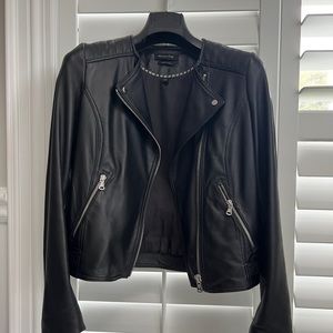 Leather Jacket XS - Massimo Dutti